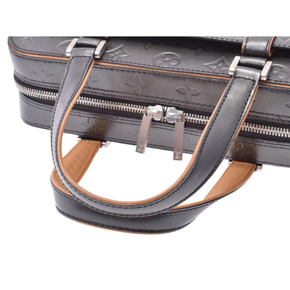 Louis Vuitton Leather Shelton Black Matte Monogram Handbag - Picture 3 of 11